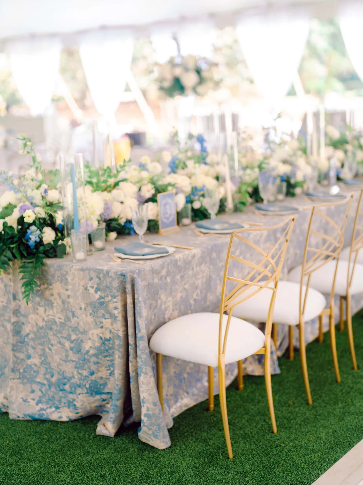 A Blue & White Spring Wedding at Caledonia Golf Club