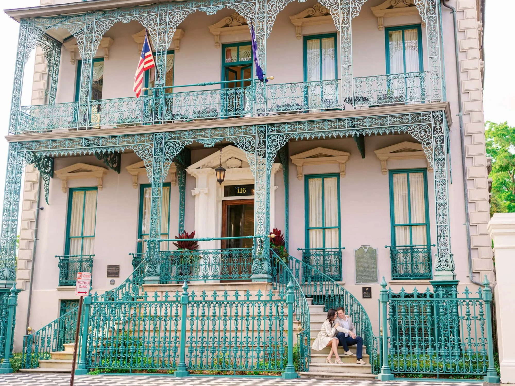 Charleston Battery and Rainbow Row Luxury Engagement Session Photos