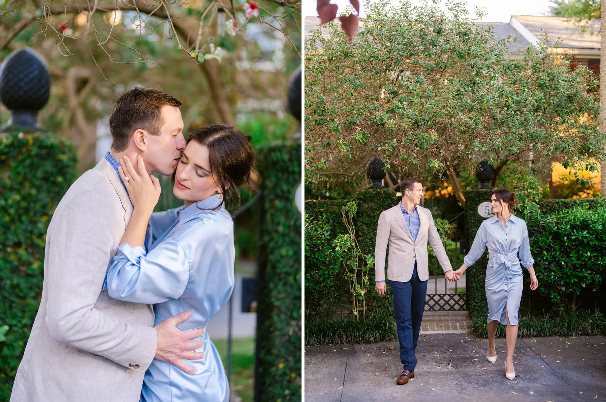 Charleston Battery and Rainbow Row Luxury Engagement Session Photos