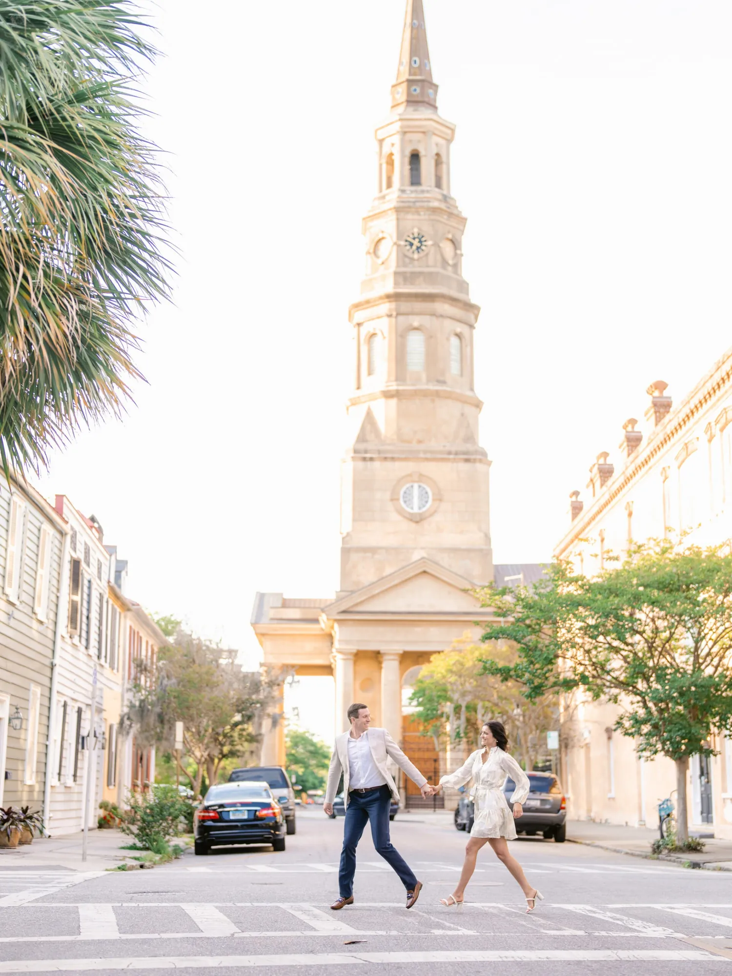 Charleston Church Street Engagement Photos