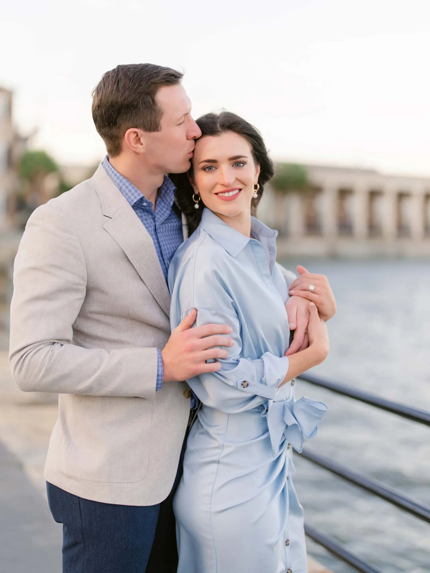 Charleston Engagement Pictures at Rainbow Row and The Battery