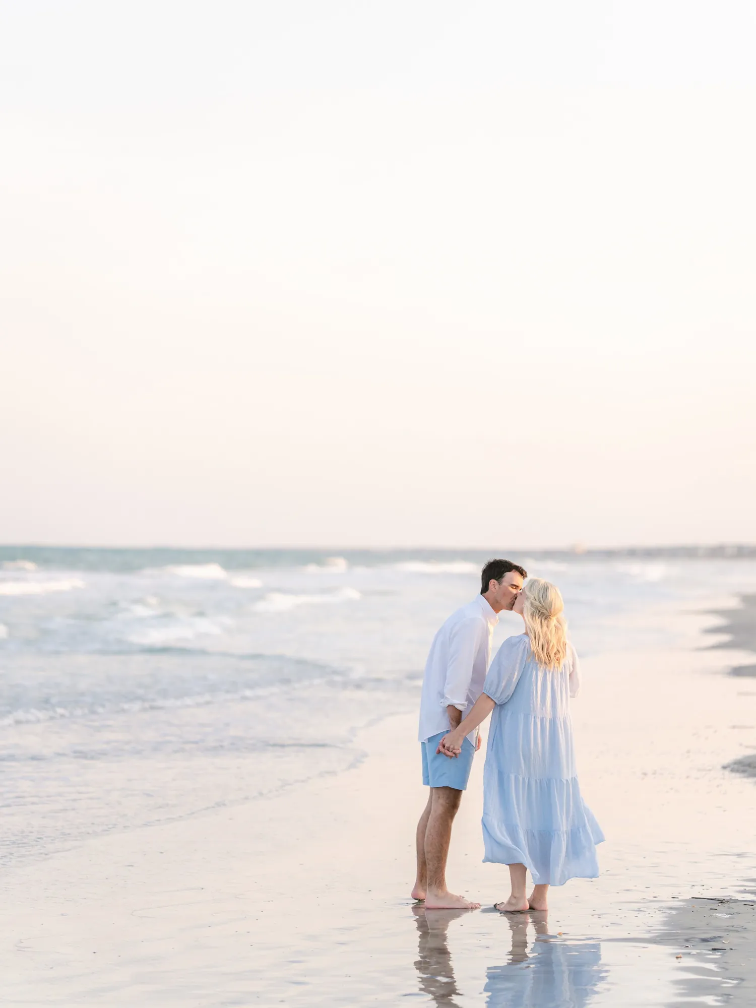 Alexander family portrait photographed near the Myrtle Beach shoreline