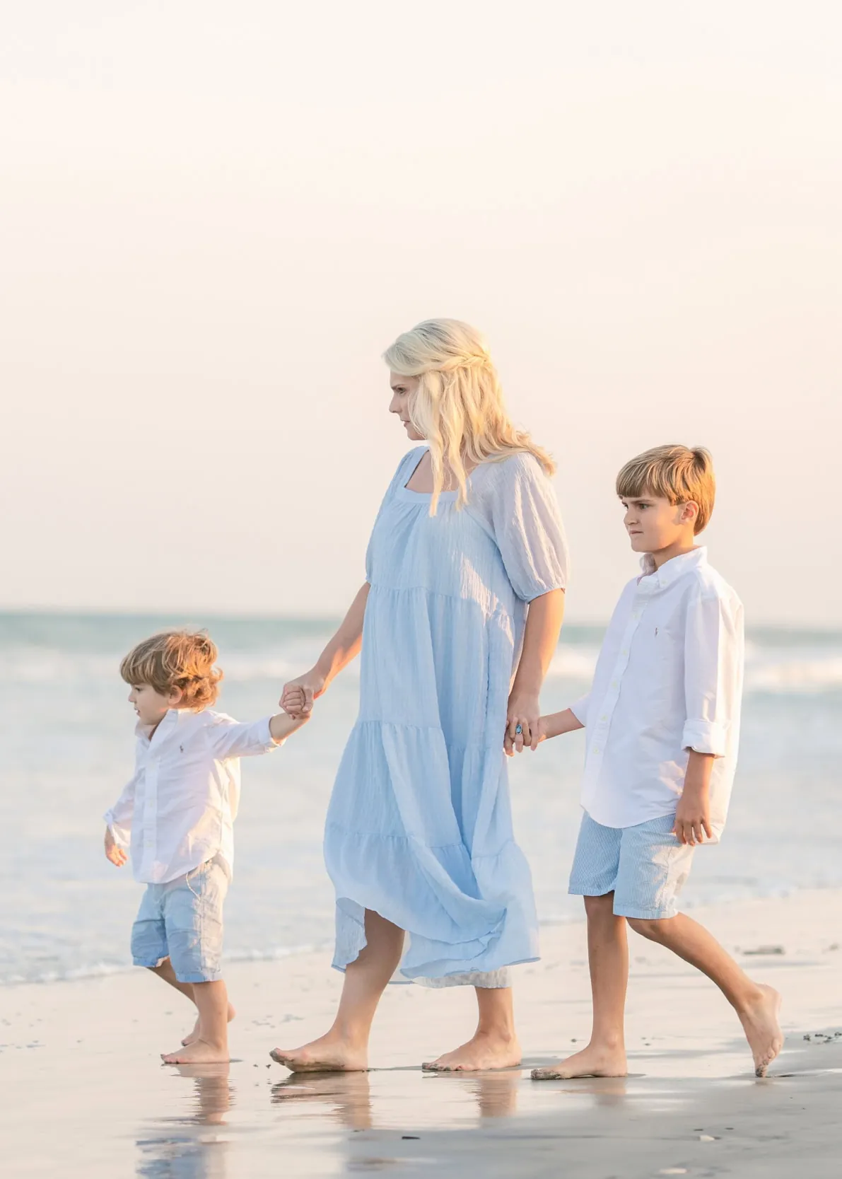 Alexander family together during their Myrtle Beach vacation photo session