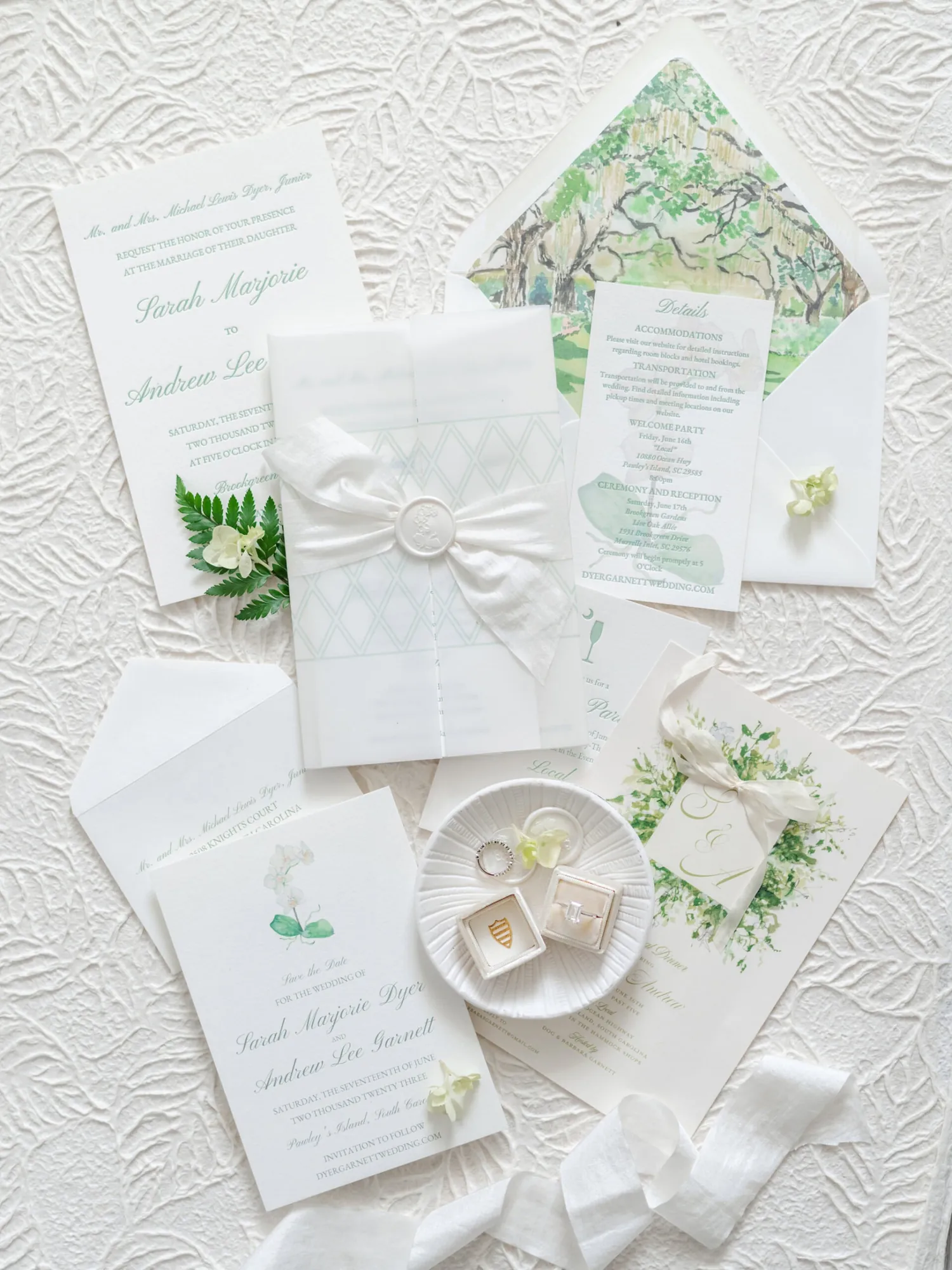 Brookgreen Gardens Wedding Photos by Luxury Wedding Photographers