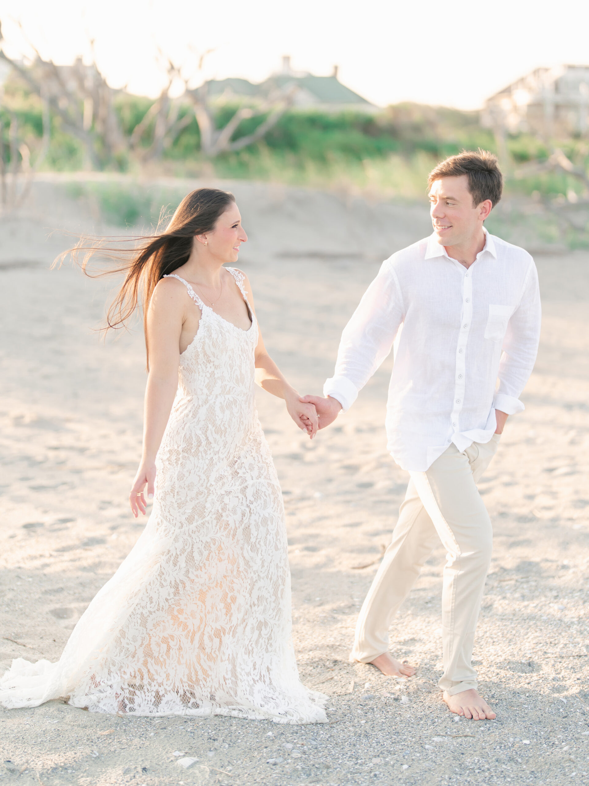 Debordieu Colony Engagement Session and Beach Engagement Photos 