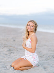 Addie's Pawleys Island Senior Pictures near the Marsh