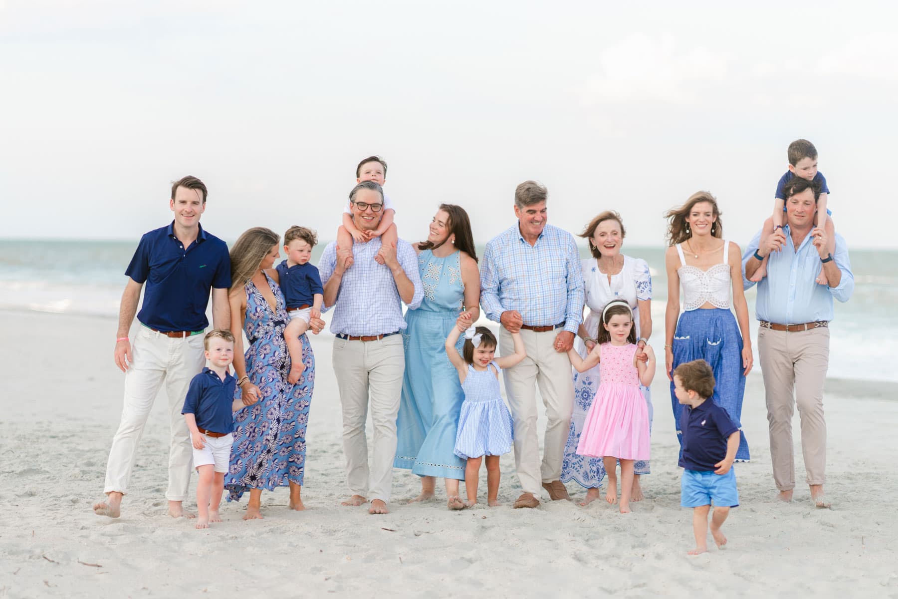 Large Family Photo Session in Litchfield Beach by Pasha Belman