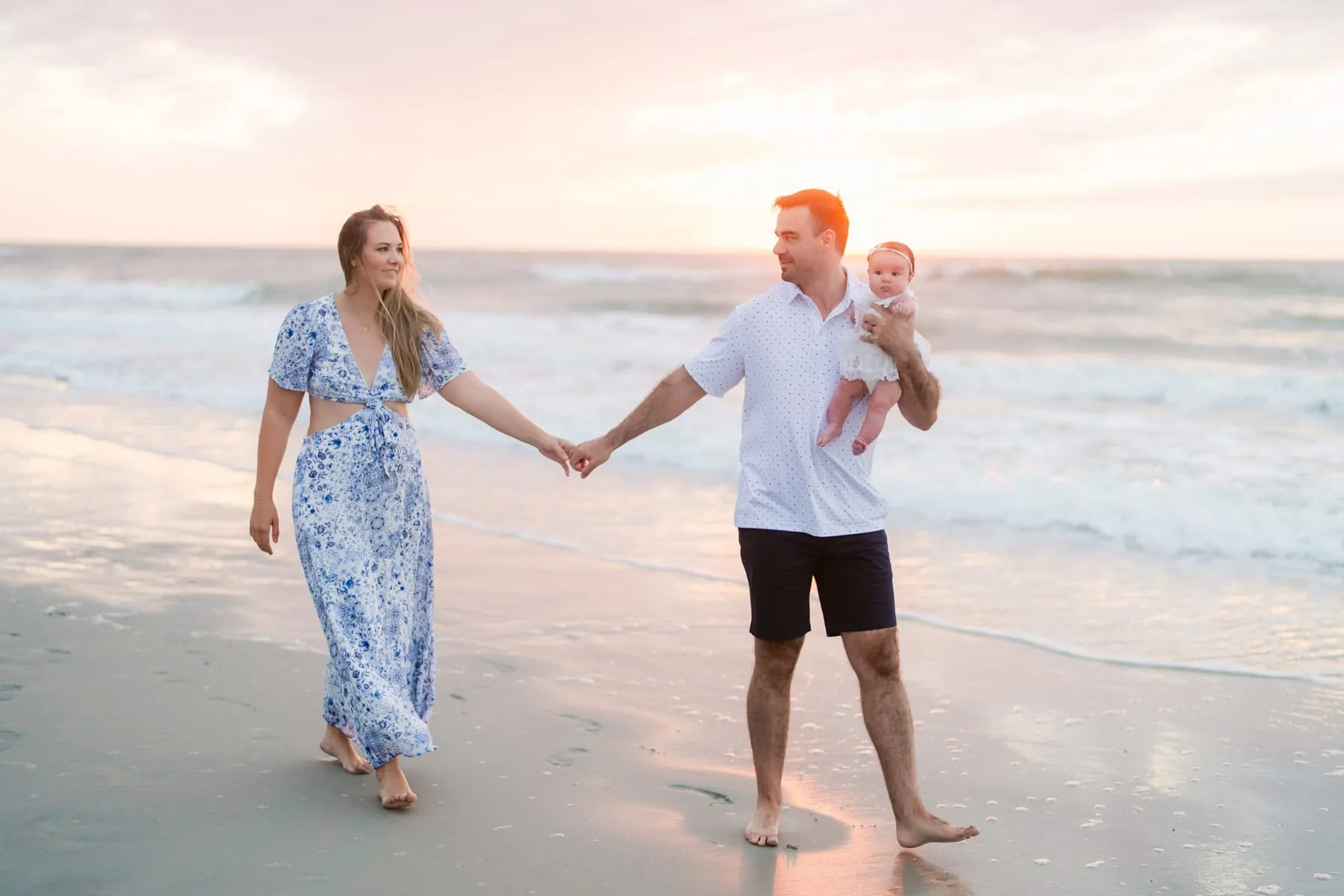 Sunrise Family Beach Photography in Myrtle Beach