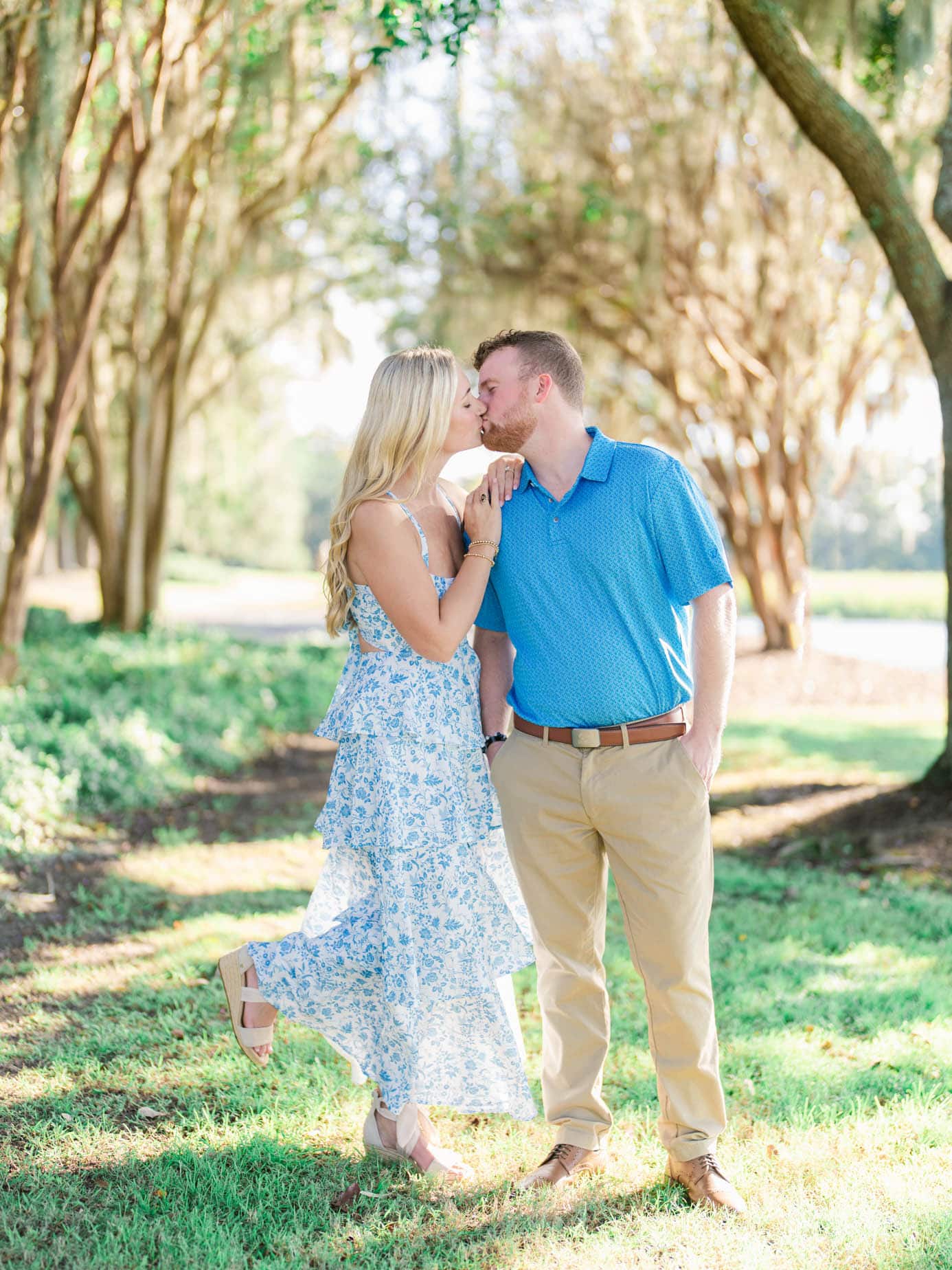 Romantic Sun-Kissed Engagement Session on Pawleys Island SC