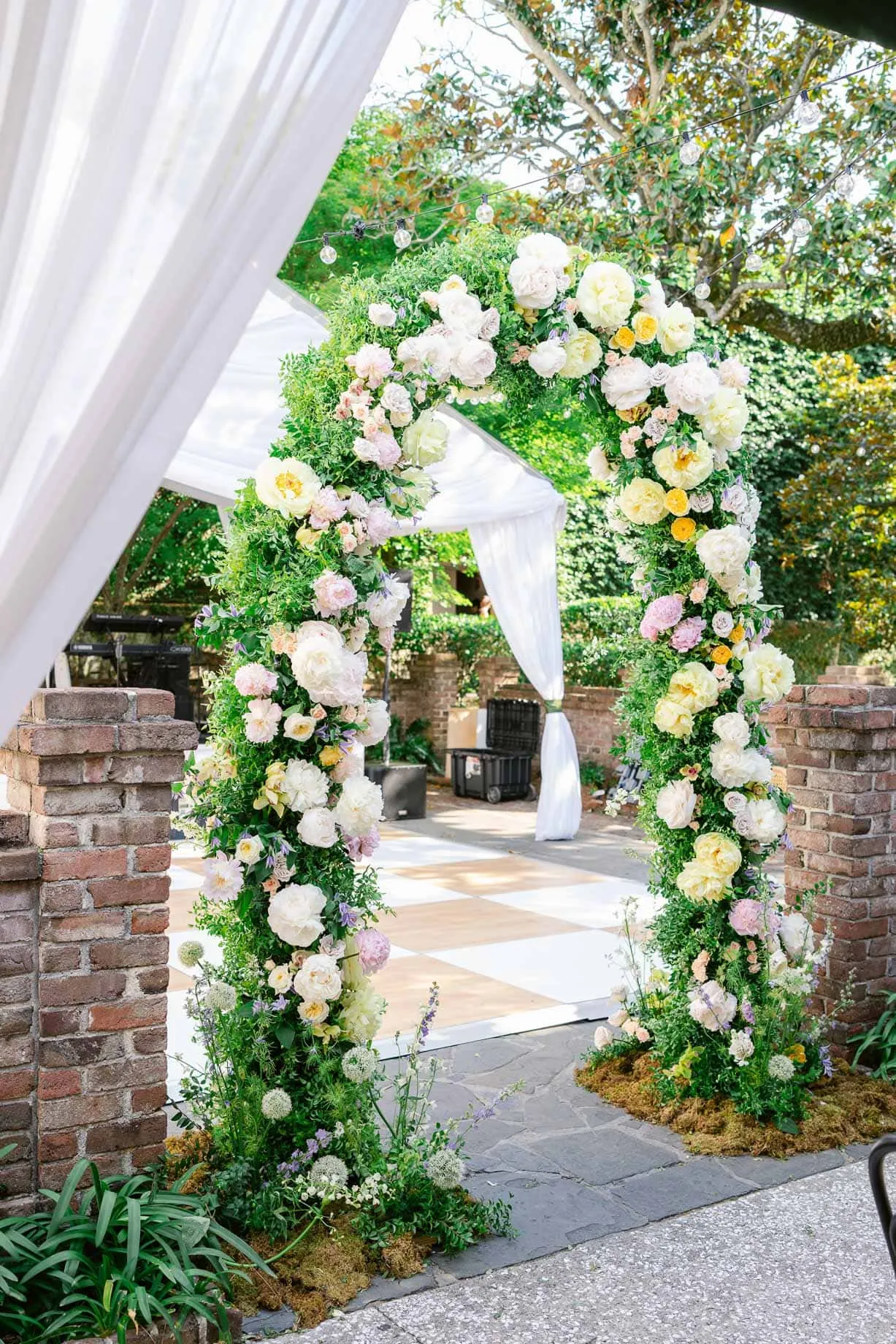 Elegant seated dinner in the William Aiken House ballroom