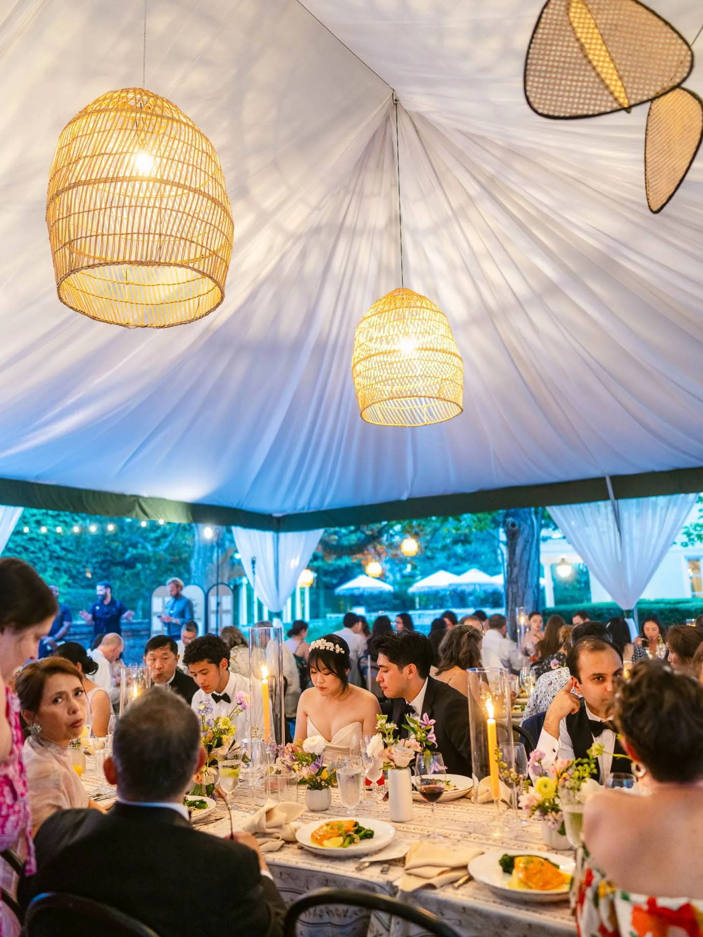 Indoor ceremony in a William Aiken House ballroom