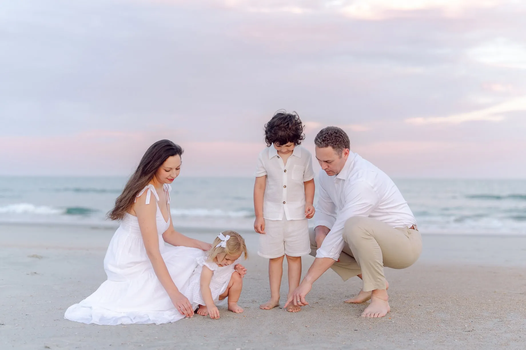 Family beach photos on Pawleys Island SC captured by Myrtle Beach photographer Pasha Belman