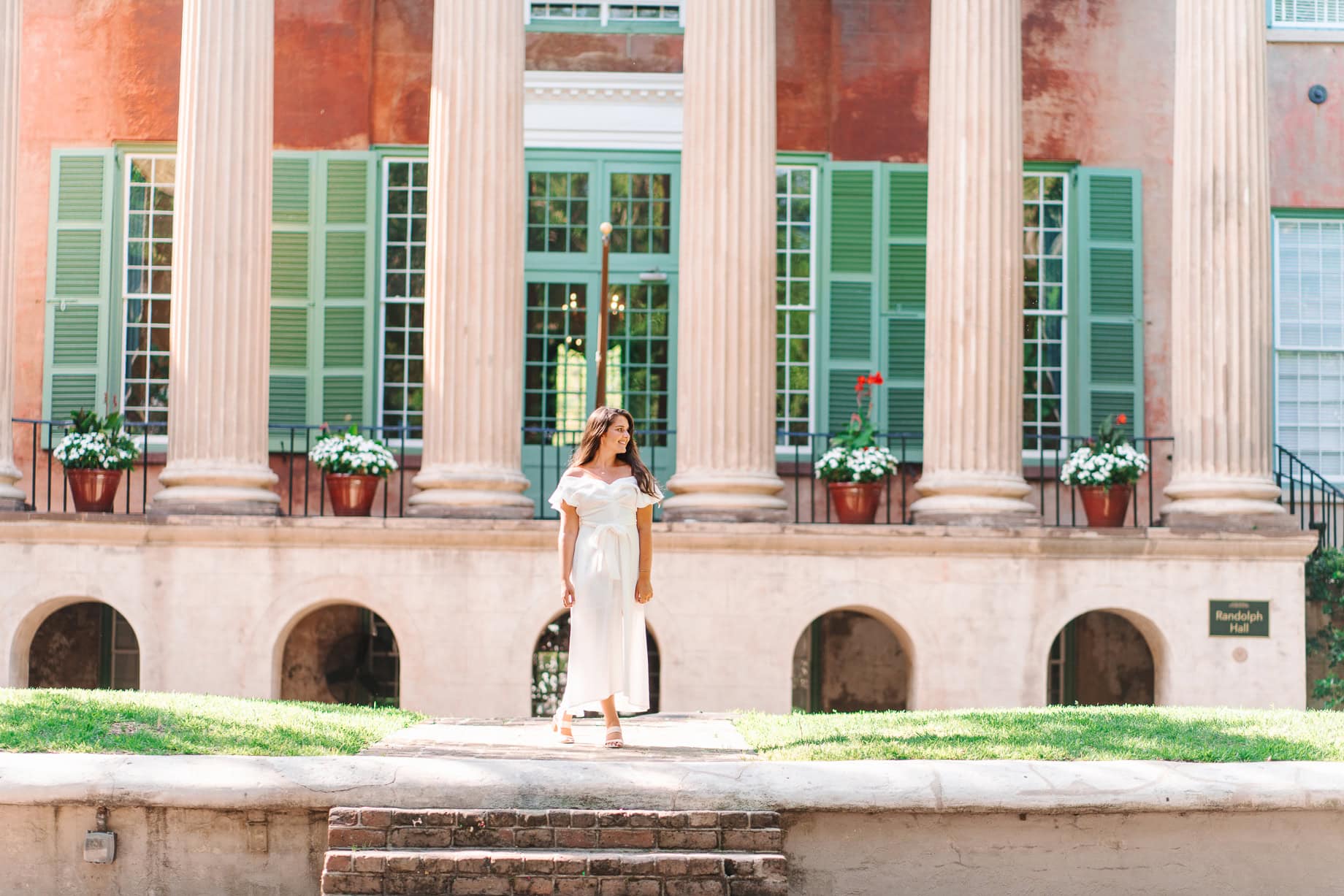 College of Charleston Senior Photographers with Unique Campus Portrait Ideas