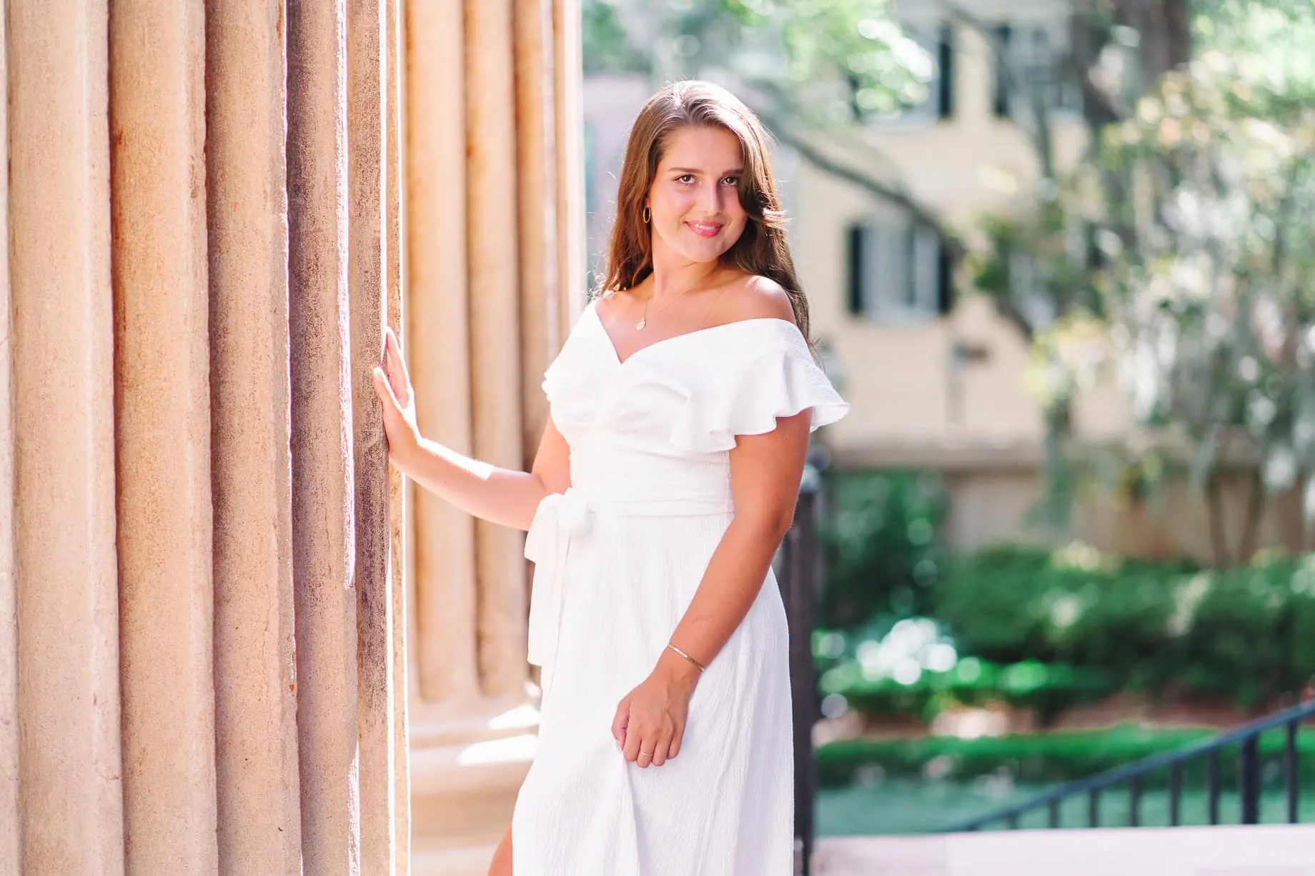 College of Charleston graduation photos at Rainbow Row