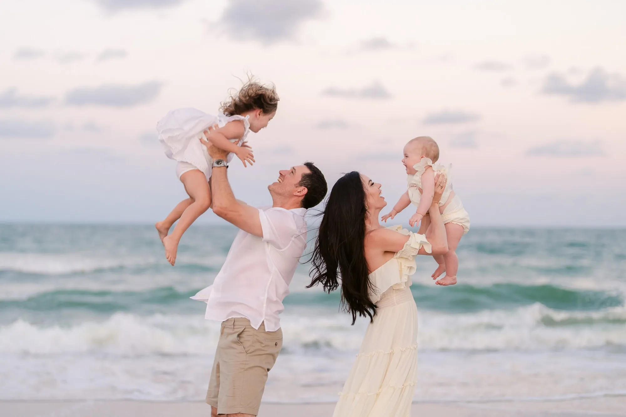 Sunrise family beach portrait session in Myrtle Beach by Pasha Belman Photography