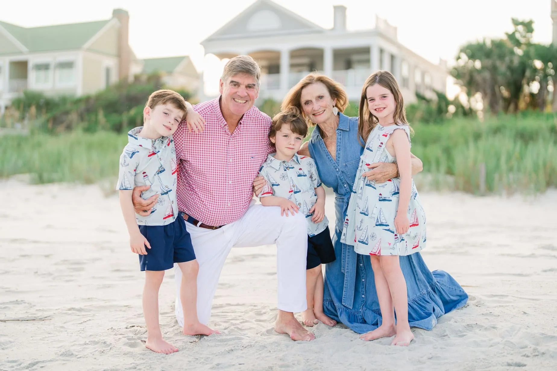 Final sunset portrait from Myrtle Beach family photography session by Pasha Belman