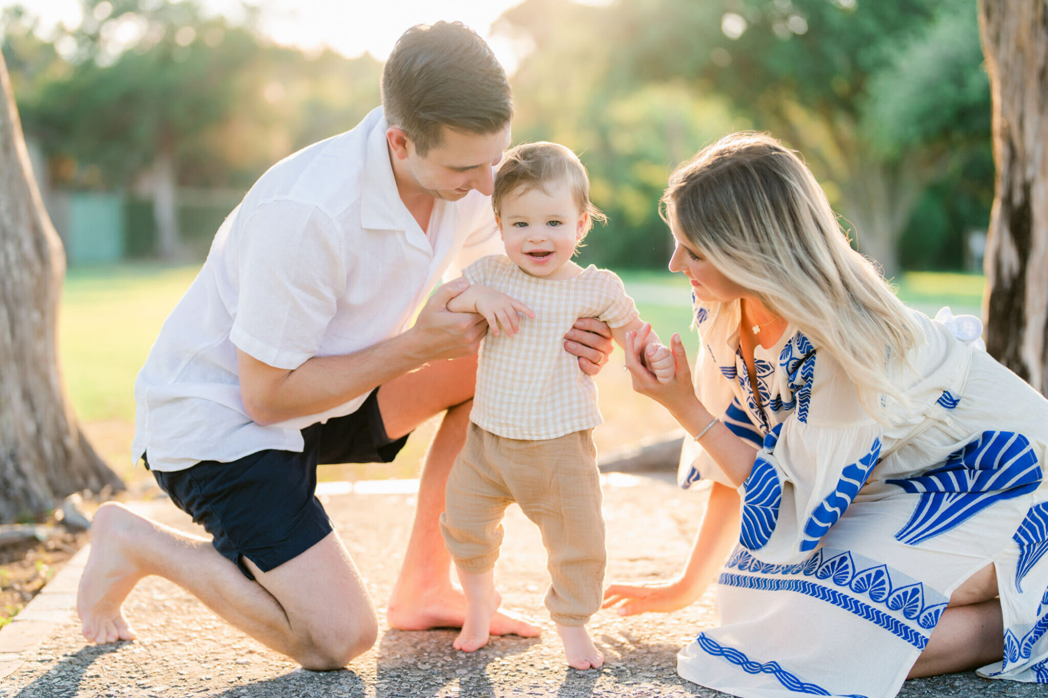 Family photos with toddler at Huntington Beach State Park by Pasha Belman
