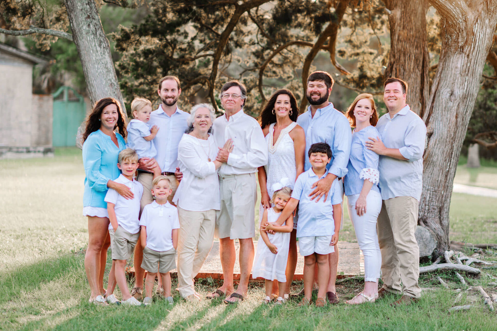 Extended family portraits at Huntington Beach State Park near Atalaya Castle by Pasha Belman