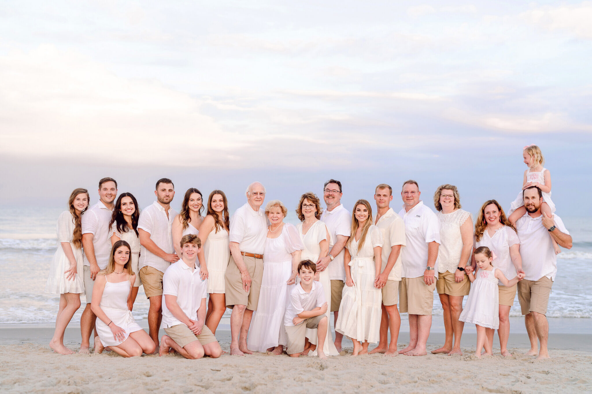 Family portrait session at Huntington Beach State Park near Myrtle Beach SC during golden hour