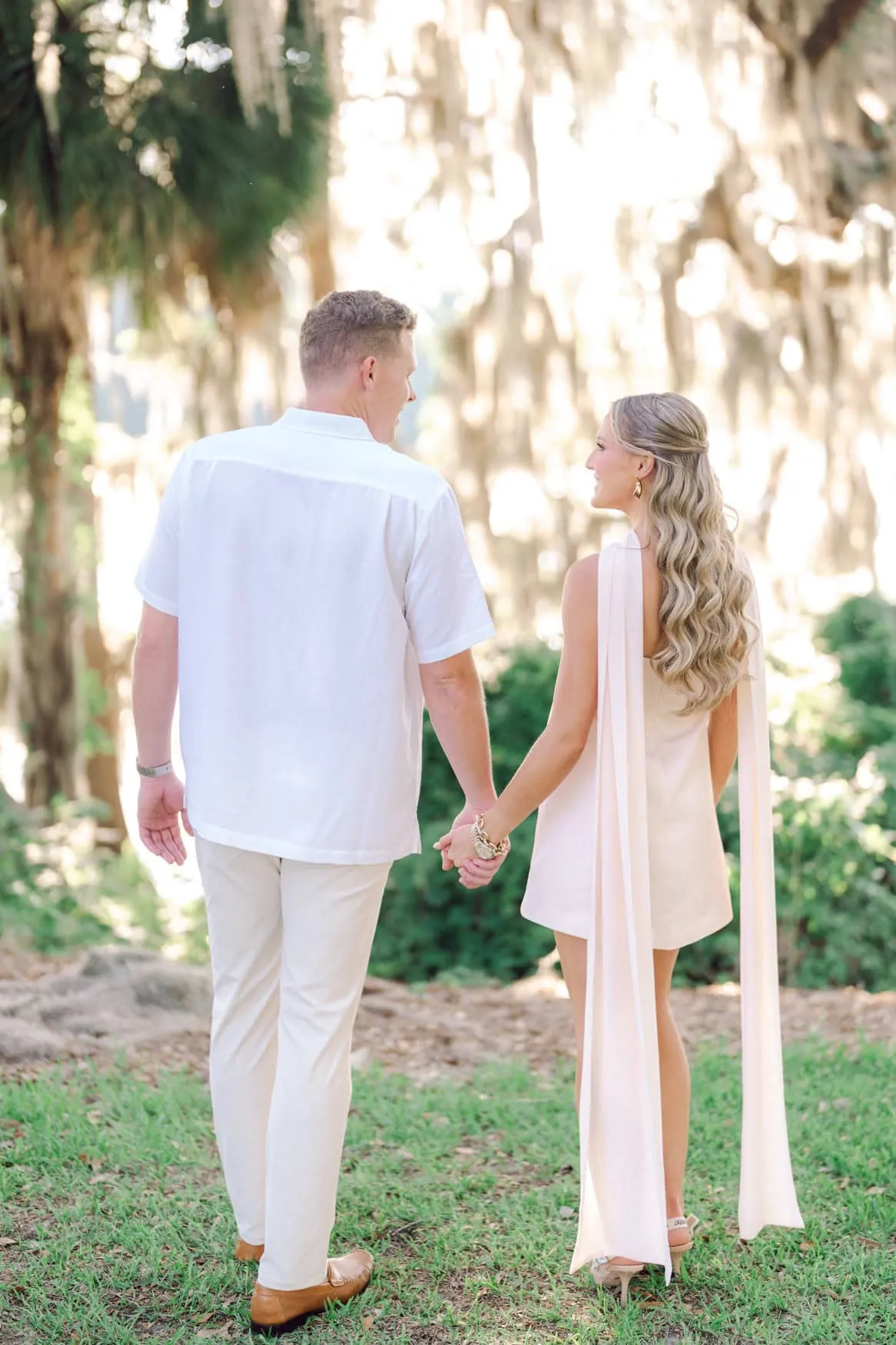 Intimate close up of engaged couple during their Pawleys Island South Carolina engagement session