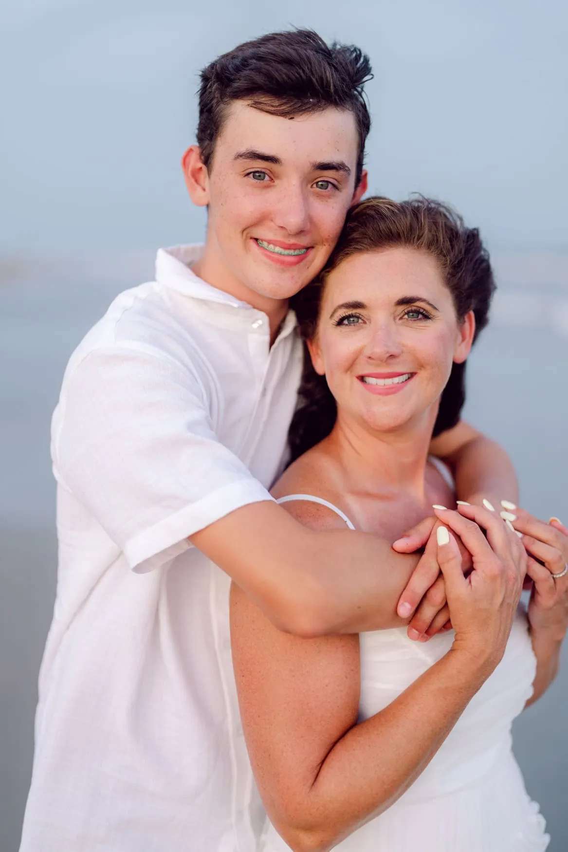 Family vacation memories captured at the beach