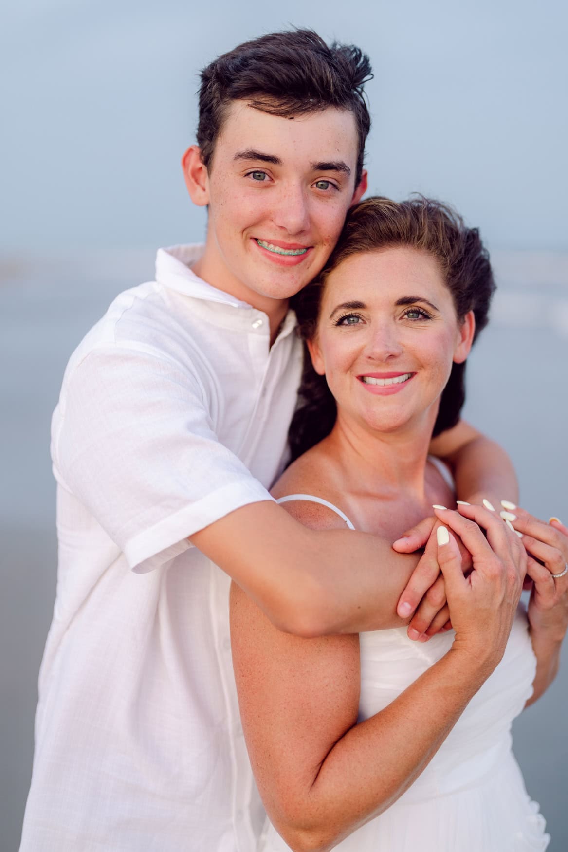 Family vacation memories captured at the beach