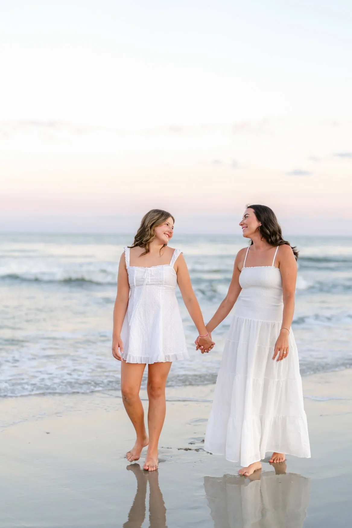 Murrells Inlet family photography session at Huntington Beach State Park during sunset