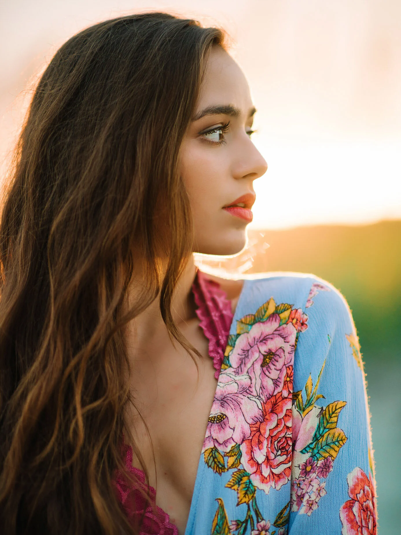 High school senior portrait at golden hour in Myrtle Beach by Pasha Belman Photography